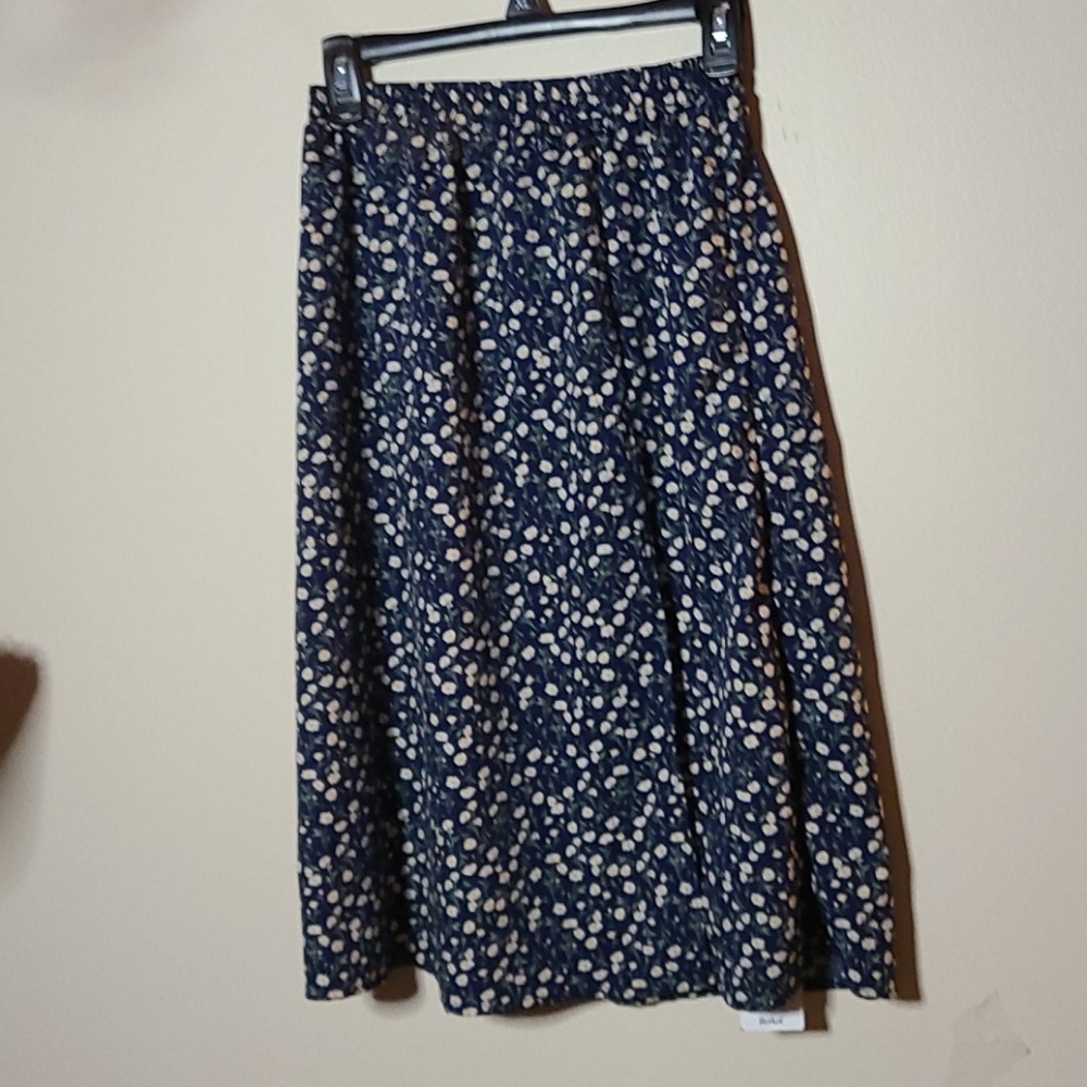 Blue Foral skirt